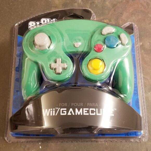 Gamecube Controller, Green (NEW) - Nintendo - Old Skool - Picture 4 of 7